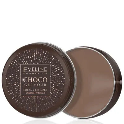 Бронзер для лица Eveline Cosmetics Choco Glamour тон 02 кремовый для контуринга, лёгкая текстура, 20 г