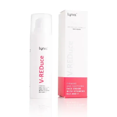 Крем для лица Lynia V-REDuce с витаминами B12 и F, для чувствительной кожи с покраснениями, 30 мл