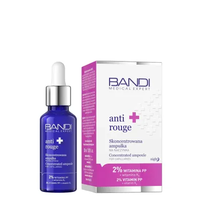 Концентрат для ухода за кожей Bandi Professional Medical Expert Anti-Rouge с 2% ниацинамида и витамином K для кожи с покраснениями, 30 мл