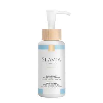 Средство для умывания Slavia Cosmetics гель увлажняющий с 4% глюконолактона, 150 мл