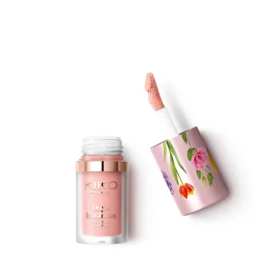 Флюид универсальный 3 в 1 KIKO Milano Days In Bloom 3-In-1 Silky All-Over 03 Creative Peach персиковый, для губ, щёк и век, 4 мл