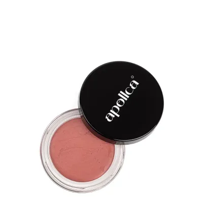 Румяна кремовые для лица Apollca BLUSH 01 приглушённый розовый, натуральный финиш, 12 г