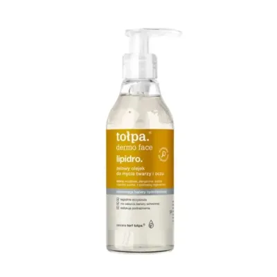 Средство для умывания Tolpa face lipidro гелевое масло для лица и области глаз, без мыла, 195 мл