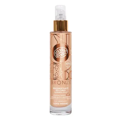 Хайлайтер для тела Body Boom BRONZE Shimmer Gold золотистое сияние, арбузный аромат, 100 мл