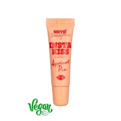 Бальзам для губ Miyo Insta Kiss Pocket Apricot Pie веганский, с маслом ши, карманный формат, 12 мл