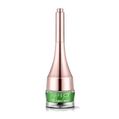 Гелевая подводка для глаз Affect Simple Lines Go Green водостойкая, кремовая текстура, 2,9 г