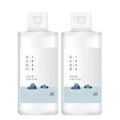 Набор для лица ROUND LAB Dokdo Toner Lotion Special Set тоник и лосьон увлажняющие, 200 мл + 200 мл