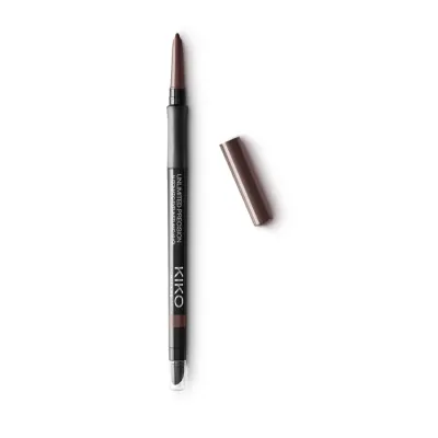 Карандаш для глаз KIKO Milano Unlimited Precision Automatic Eyeliner & Khol 13 Dark Chocolate тёмно-шоколадный коричневый, автоматический, 0,35 г