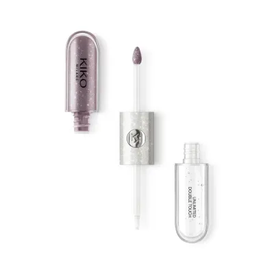 Помада для губ жидкая KIKO Milano Unlimited Double Touch Limited Edition 157 Starry Groove двухфазная, матовая база и глянец, 6 мл