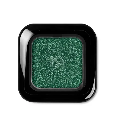 Тени для век с глиттером KIKO Milano Glitter Shower Eyeshadow 05 Enchanted Forest рассыпчатые, зелёный, сияние 3D, 2 г