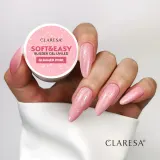 Гель строительный Claresa Nails Soft&Easy Builder Gel Glimmer Pink розовый с шиммером, 90 г — фото 3
