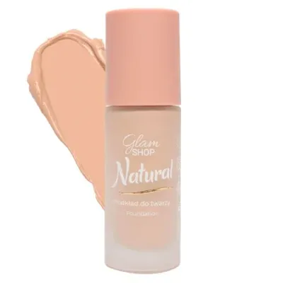 Тональный крем Glam Shop Natural натуральный финиш, среднее покрытие, оттенок 1 Biszkoptowy (бисквитный), 25 мл