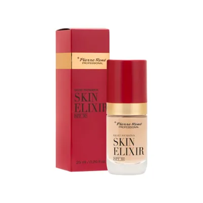 Тональный крем Pierre Rene Skin Elixir Velvet Foundation 04 SPF30 с пантенолом и аллантоином, 25 мл