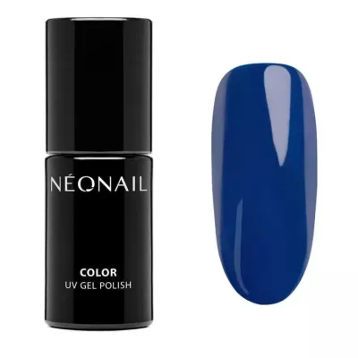 Лак гибридный NEONAIL Icy Sapphire синий, плотное покрытие в два слоя, стойкость до 21 дня, 7,2 мл