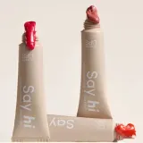 Бальзам для губ Say Hi GLASSY LIPS оттеночный, с пептидом, глянцевый, Fuchsia, 10 мл — фото 6