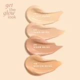 Тональная основа Paese Get The Glow Look сияющая многофункциональная, оттенок 4W Medium Beige, тёплый подтон, 30 мл — фото 3