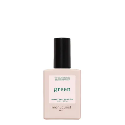 Топ для ногтей Manucurist Green Effect Gel-Like гелевый эффект, глянцевый блеск, 15 мл