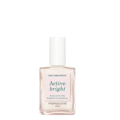 Лак для ногтей Manucurist Active Bright ухаживающий осветляющий, полупрозрачное покрытие, 15 мл