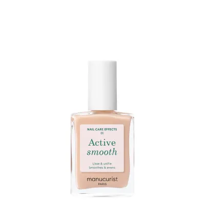 Лак для ногтей Manucurist Active Smooth 01 ухаживающий, полупрозрачный бежевый нюд, 15 мл