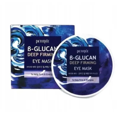 Патчи под глаза Petitfee B-Glucan Deep Firming Eye Mask с бета-глюканом, для плотности и тонуса кожи век, 70 г