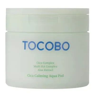 Пэды для лица TOCOBO Cica Calming Aqua Pad успокаивающие увлажняющие, с центеллой и алоэ, 60 шт