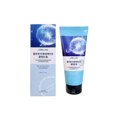 Пенка для умывания Lebelage Collagen Regeneration с коллагеном для снятия макияжа, увлажняющая, 180 мл