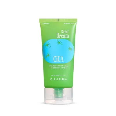 Ночная маска для лица Orjena Overnight Mask Cica Relief Dream успокаивающая увлажняющая, с центеллой азиатской, 100 мл