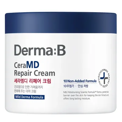 Крем для тела Derma:B CeraMD Repair Cream с церамидами, для сухой и чувствительной кожи, 430 мл