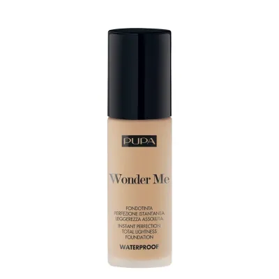 Тональный крем PUPA Milano Wonder Me Fluid Foundation ультралёгкий водостойкий, выравнивающий тон, оттенок 035 Medium Sand, 30 мл