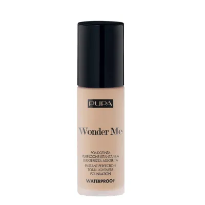Тональный крем PUPA Milano Wonder Me Fluid Foundation ультралёгкий водостойкий, выравнивающий тон, оттенок 025 Natural Beige, 30 мл