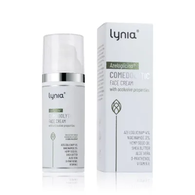 Крем для лица Lynia окклюзионный с азелоглицином 4% против несовершенств, 50 мл