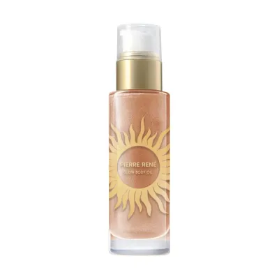 Масло для тела Pierre Rene Glow Body Oil сияющее увлажняющее, оттенок Rose Golden Horizon, 30 мл