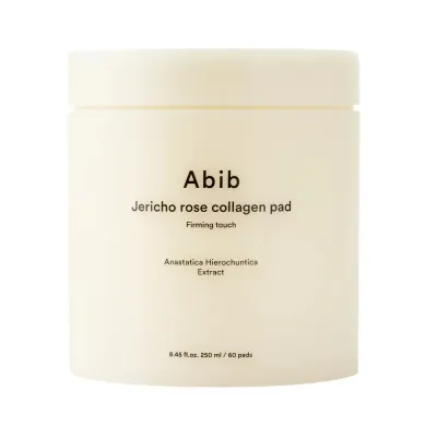 Пэды для лица Abib Jericho Rose Collagen Pad Firming Touch увлажняющие с коллагеном и розой иерихонской, 60 шт