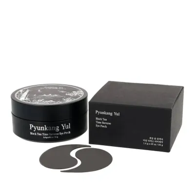 Патчи под глаза Pyunkang Yul Black Tea Time Reverse Eye Patch гидрогелевые, с ниацинамидом и чёрным чаем, 60 шт