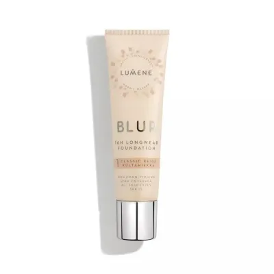 Тональный крем Lumene Blur 16H оттенок 1 Classic Beige SPF 15 стойкий полукроющий, 30 мл