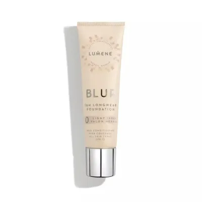 Тональный крем Lumene Blur 16H оттенок 0 Light Ivory SPF 15 стойкий самый светлый, 30 мл