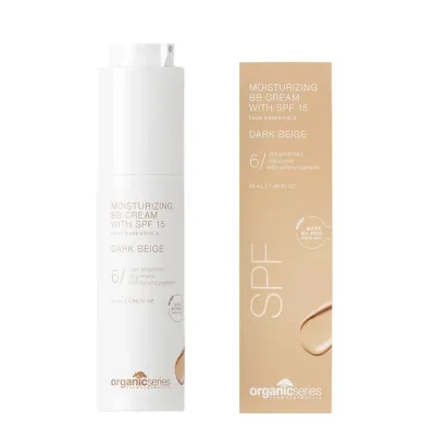 BB-крем для лица Organic Series Moisturizing минеральный SPF 15 с ферментом бамбука, оттенок Dark beige, 50 мл