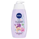 Гель для мытья тела и волос NIVEA Kids 2в1 детский фруктовый аромат 500 мл — фото 1