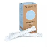Тампоны с аппликатором Ginger Organic Super из сертифицированного органического хлопка, без отдушек и красителей, 14 шт — фото 1