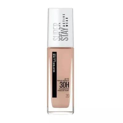 Тональный крем Maybelline Super Stay Active Wear 30H стойкий, натуральный финиш, без масел, оттенок 20 Cameo, 30 мл