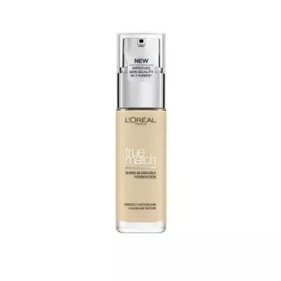 Тональный крем для лица L'Oreal Paris True Match 1.D/1.W Ivoire Dore тёплый подтон, натуральный финиш, 30 мл