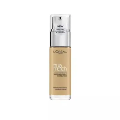 Тональный крем для лица L'Oreal Paris True Match 4.D/4.W Golden Natural тёплый подтон, ухаживающая формула, 30 мл