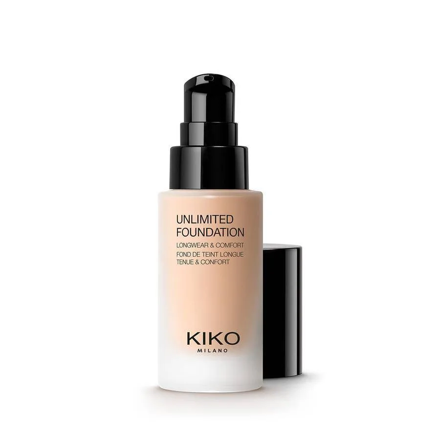 Тональный крем KIKO Milano Unlimited Foundation стойкий, оттенок 2R, бархатное покрытие, 30 мл