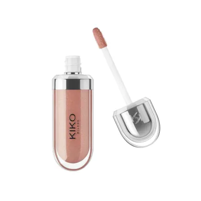 Блеск для губ KIKO Milano 3D Hydra Lipgloss смягчающий нюдовый, эффект объёма 3D, оттенок 19 Cream Cashmere, 6.5 мл