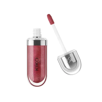 Блеск для губ KIKO Milano 3D Hydra Lipgloss смягчающий рубиновый, переливающийся финиш, оттенок 16 Iridescent Ruby, 6.5 мл