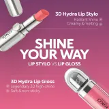 Блеск для губ KIKO Milano 3D Hydra Lipgloss смягчающий, объёмный эффект 3D, 02 Natural Beige, 6.5 мл — фото 3