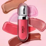 Блеск для губ KIKO Milano 3D Hydra Lipgloss смягчающий, объёмный эффект 3D, 02 Natural Beige, 6.5 мл — фото 8