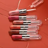 Жидкая помада KIKO Milano Unlimited Double Touch двухэтапная стойкая с блеском, оттенок 107 Cherry Red, 6 мл — фото 7
