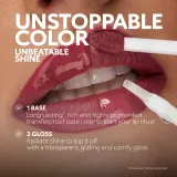 Жидкая помада KIKO Milano Unlimited Double Touch двухэтапная стойкая с блеском, оттенок 105 Scarlet Red, 6 мл — фото 2