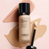 Тональный крем и консилер KIKO Milano Full Coverage 2-In-1 плотное покрытие, матово-сатиновый финиш, оттенок Cool Rose 20, 25 мл — фото 6